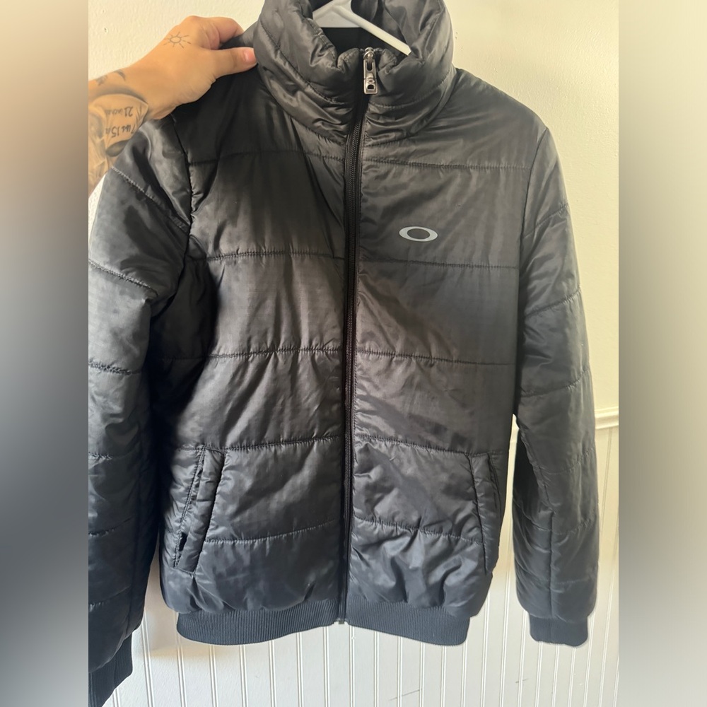 Black Oakley Puffer Jacket